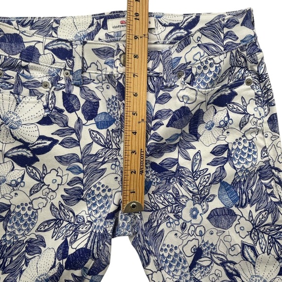 Vineyard Vines Womens Size 6 Skinny Jeans White Cap Cordia Floral Print New NWT - Picture 15 of 16